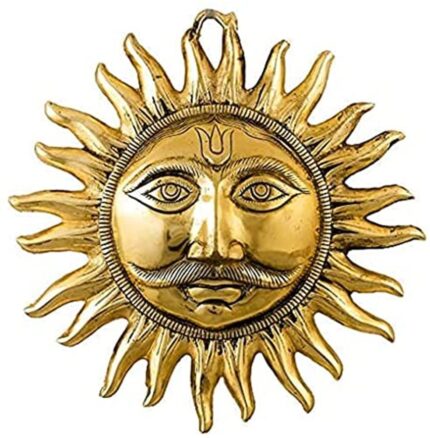 Brass Sun Idol Wall Hanging