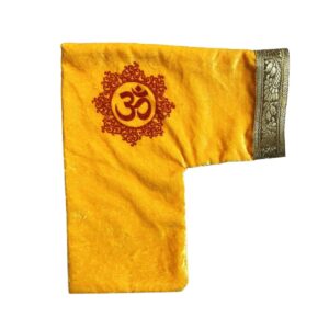 Gomukhi Japa Mala Jholi Yellow Chanting Cotton Bag