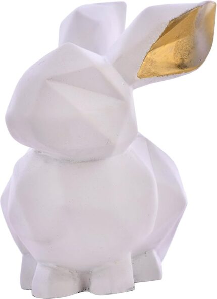 Elegant Rabbit Statue for Home Decor – Stylish Figurine Showpiece for Living Room Accent & Gift Idea