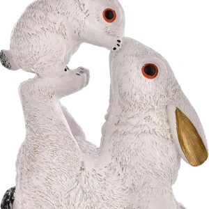 Rabbit with Small Child Statue for Home Decor Living Room Showpiece Figurine