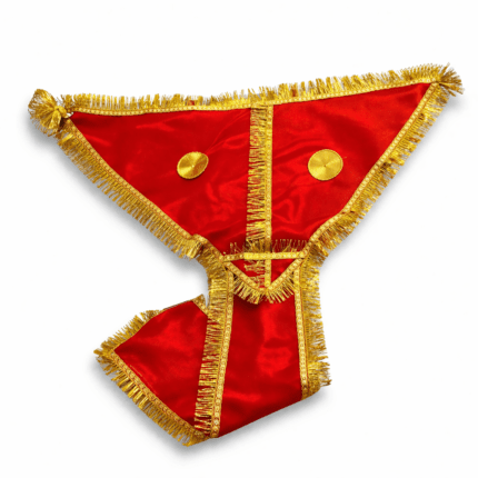 Hanuman Ji Langot for Idol – Pure Cotton Cloth for Pooja & Temple Use (Red/Orange)