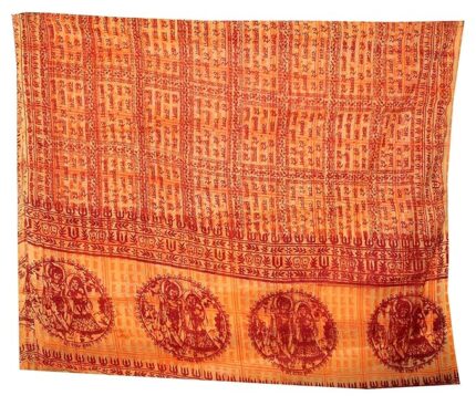 Hare Ram Hare Krishna Printed Cotton Towel – Spiritual & Soft for Devotees pack of 2
