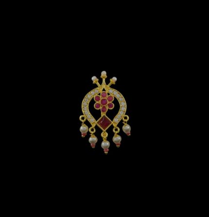 RAJASTHANI BESAR RED COLOR IN FLOWER DESIGN