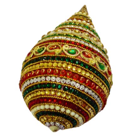 Kundan Peal & Stones Decorated Shagun Nariyal