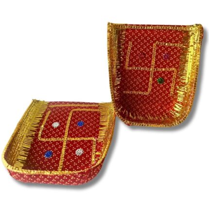 HALDI MEHENDI SHAADI Decorated Supdu for Wedding (Pack of 2, Plastic Small) Decorated Soop for Wedding